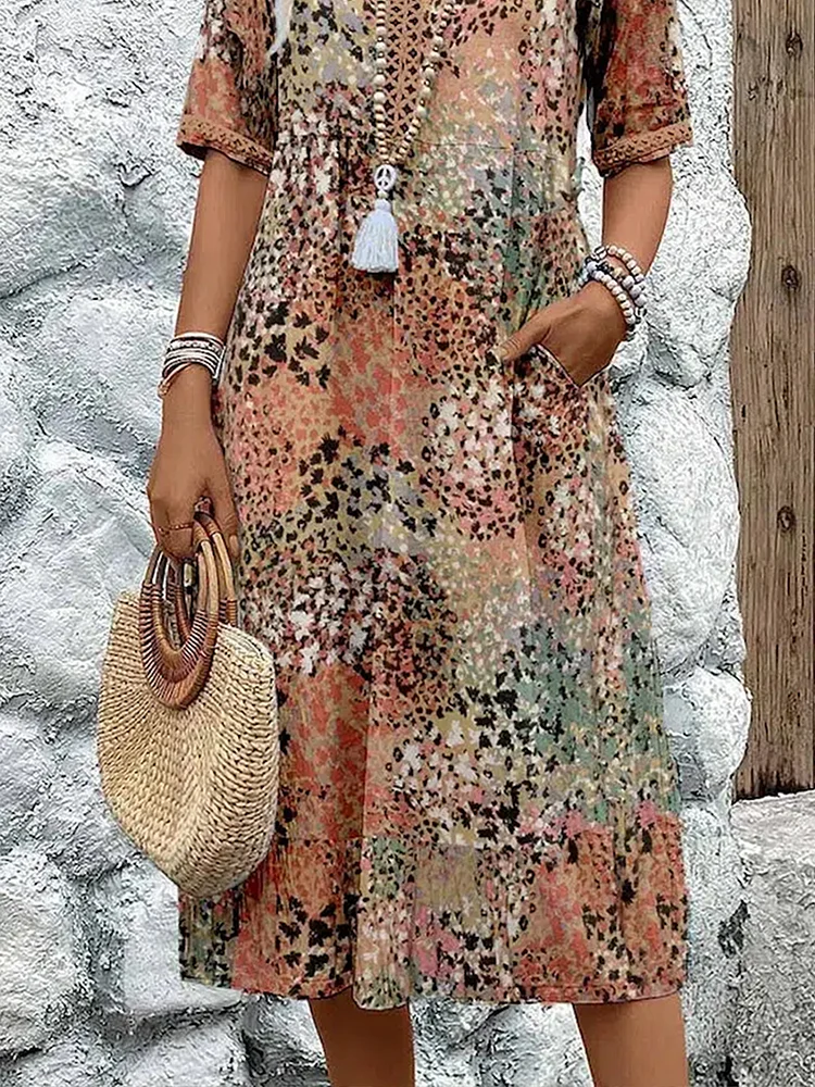 Layla™ - Vibrant Floral Dress