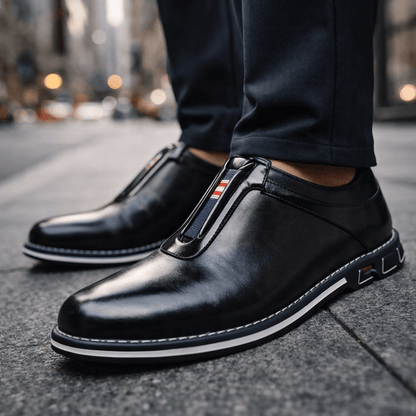 Nerone Leather Slip-Ons