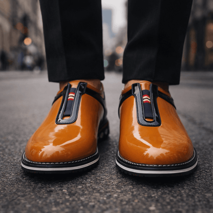Nerone Leather Slip-Ons