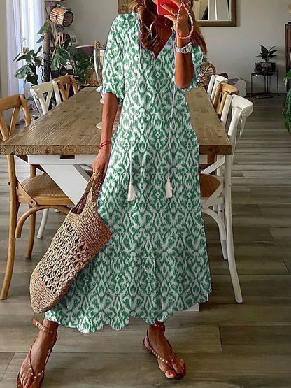Charlotte™ - Casual Floral Maxi Dress