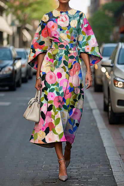 Grace™ - Elegant Dress with Round Neck