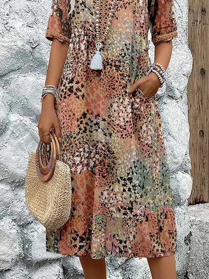 Layla™ - Vibrant Floral Dress