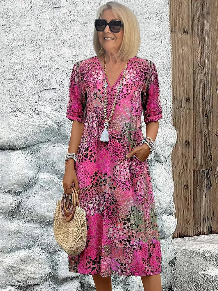 Layla™ - Vibrant Floral Dress